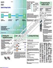 Ver KLV-S15G10 pdf Guía de configuración rápida