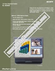 Voir KL-X9200U pdf Spécifications de marketing
