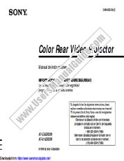 Voir KP-53XBR200 pdf Manual de instrucciones
