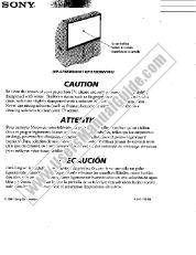 View KP-65WV600 pdf Screen Cleaning Caution