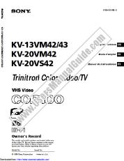 Ver KV-13VM42 pdf Manual de usuario principal