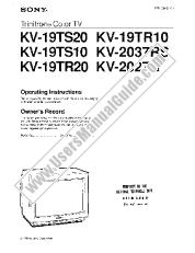 Voir KV-19TS20 pdf Manuel de l'utilisateur principal