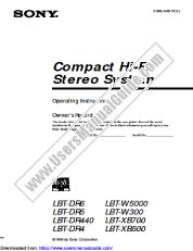 View LBT-W300 pdf Primary User Manual