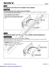 View LF-X1 pdf LFAF1 precaution: installing the monitor cushion