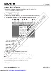 View LF-X5 pdf Note about PDF Reader
