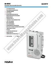 Ver M-850V pdf Especificaciones de comercialización