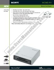 View MCMD-R1 pdf Product Specifications