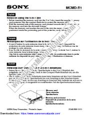 Vezi MCMD-R1 pdf Note privind utilizarea slot 5-în-1