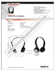 View MDR-IF140 pdf Marketing Specifications