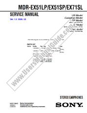 Vezi MDR-EX71SL pdf Instrucțiuni