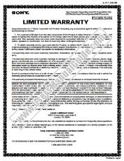 View MDR-NC50 pdf Warranty