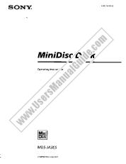 Ver MDS-JA3ES pdf Manual de usuario principal