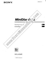 Voir MDS-JA50ES pdf Manuel de l'utilisateur principal