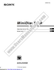Ver MDS-JA555ES pdf Manual de usuario principal