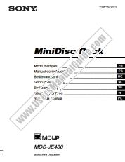 Ver MDS-JE480 pdf manual de instrucciones
