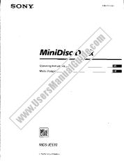 Ver MDS-JE530 pdf Manual de usuario principal