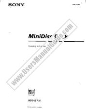 Ver MDS-JE700 pdf Manual de usuario principal
