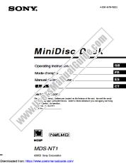 Visualizza MDS-NT1 pdf Istruzioni per l'uso