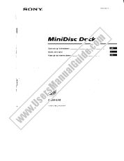 Ver MDS-S38 pdf Manual de usuario principal