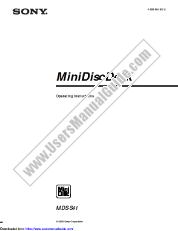 Visualizza MDS-S41 pdf Manuale dell'utente principale