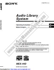 Ver MEX-1HD pdf Manual de usuario principal