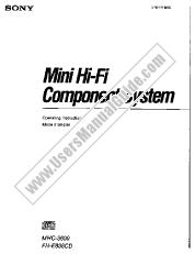 Ver MHC-3600 pdf Manual de usuario principal