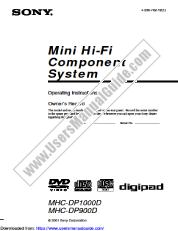 Ver MHC-DP1000D pdf Manual de usuario principal