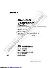 View MHC-GN800 pdf Operating Instructions
