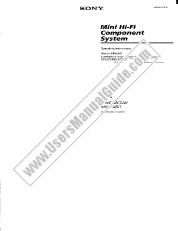 Ver HCD-MC1 pdf Instrucciones MHCMC1 (modelo de componente principal)