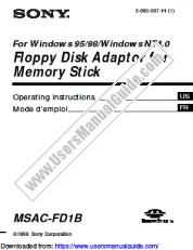 Vezi MSAC-FD1B pdf Instrucțiuni de operare (Windows 95/98/NT4.0)