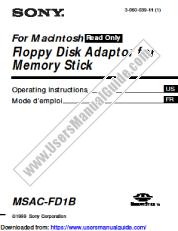 Voir MSAC-FD1B pdf Mode d'emploi (Macintosh)