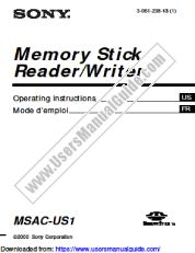 Ver MSAC-US1 pdf Manual de usuario principal