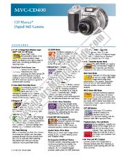 Ver MVC-CD400 pdf Especificaciones de comercialización