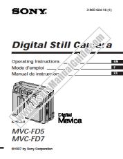 Voir MVC-FD5 pdf Manuel d'instructions (anglais, espagnol et français)