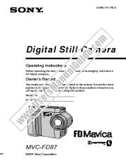 Ansicht MVC-FD87 pdf Betriebsanleitung (primäres Handbuch)