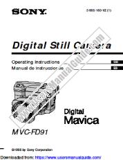 Ver MVC-FD91 pdf Manual de instrucciones (Español y Portugués)