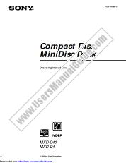 Vezi MXD-D40 pdf Manual de utilizare primar