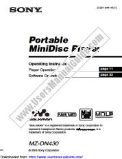 View MZ-DN430PS pdf Operating Instructions