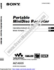 View MZ-N505 pdf Operating Instructions