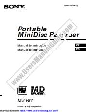 Ver MZ-R37 pdf manual de instrucciones