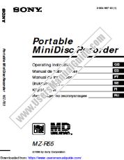 Ver MZ-R55 pdf manual de instrucciones