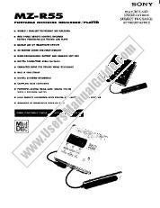 Ver MZ-R55 pdf Especificaciones de comercialización