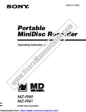 Ver MZ-R90 pdf Instrucciones de operación