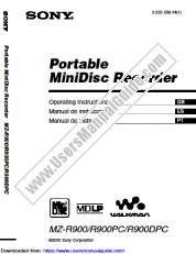 Ver MZ-R900 pdf manual de instrucciones
