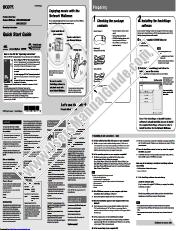 Voir NW-E305 pdf Guide de démarrage rapide