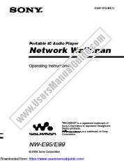 Visualizza NW-E99 pdf Istruzioni per l'uso