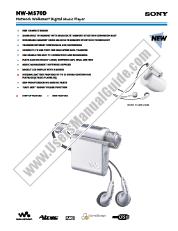 Vezi NW-MS70D pdf Specificațiile de marketing