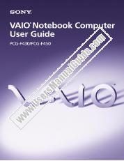 Ver PCG-F430 pdf Manual de usuario principal