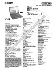 View PCG-F560 pdf Marketing Specifications