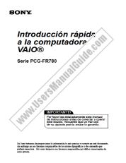 Voir PCG-FR780 pdf Introduction rapide à l'ordinateur
